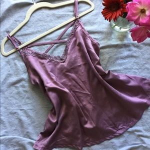 Luxurious Satin Cami Sleepwear Top NWT